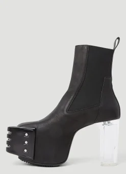 Men Rick Owens Boots^Clear Heel Boots