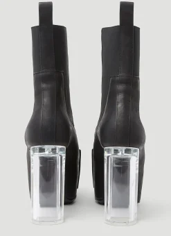 Men Rick Owens Boots^Clear Heel Boots