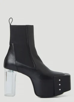 Men Rick Owens Boots^Clear Heel Platform Boots