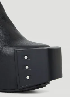 Men Rick Owens Boots^Clear Heel Platform Boots