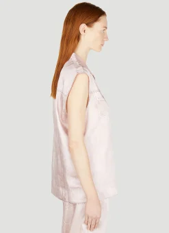 C-Mohja Denim Sleeveless Shirt><noscript><img width=