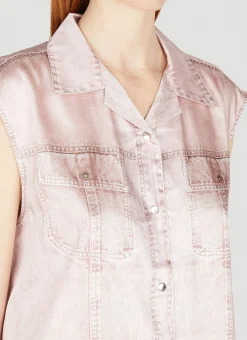 C-Mohja Denim Sleeveless Shirt><noscript><img width=