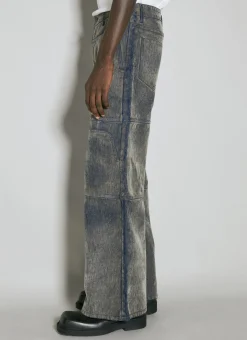 Men Guess USA Pants^Coated Denim Utility Pants