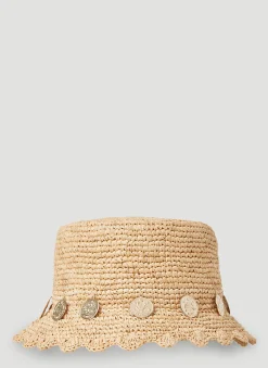 Men Paco Rabanne Hats^Coin Trim Beach Hat