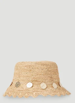 Men Paco Rabanne Hats^Coin Trim Beach Hat