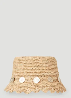 Men Paco Rabanne Hats^Coin Trim Beach Hat