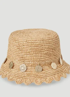 Men Paco Rabanne Hats^Coin Trim Beach Hat