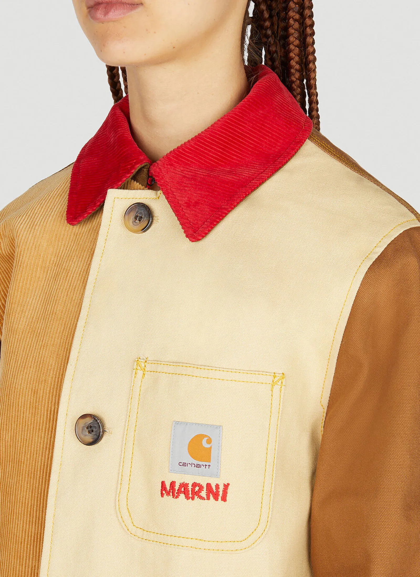 Colour Block Coat>Marni x Carhartt