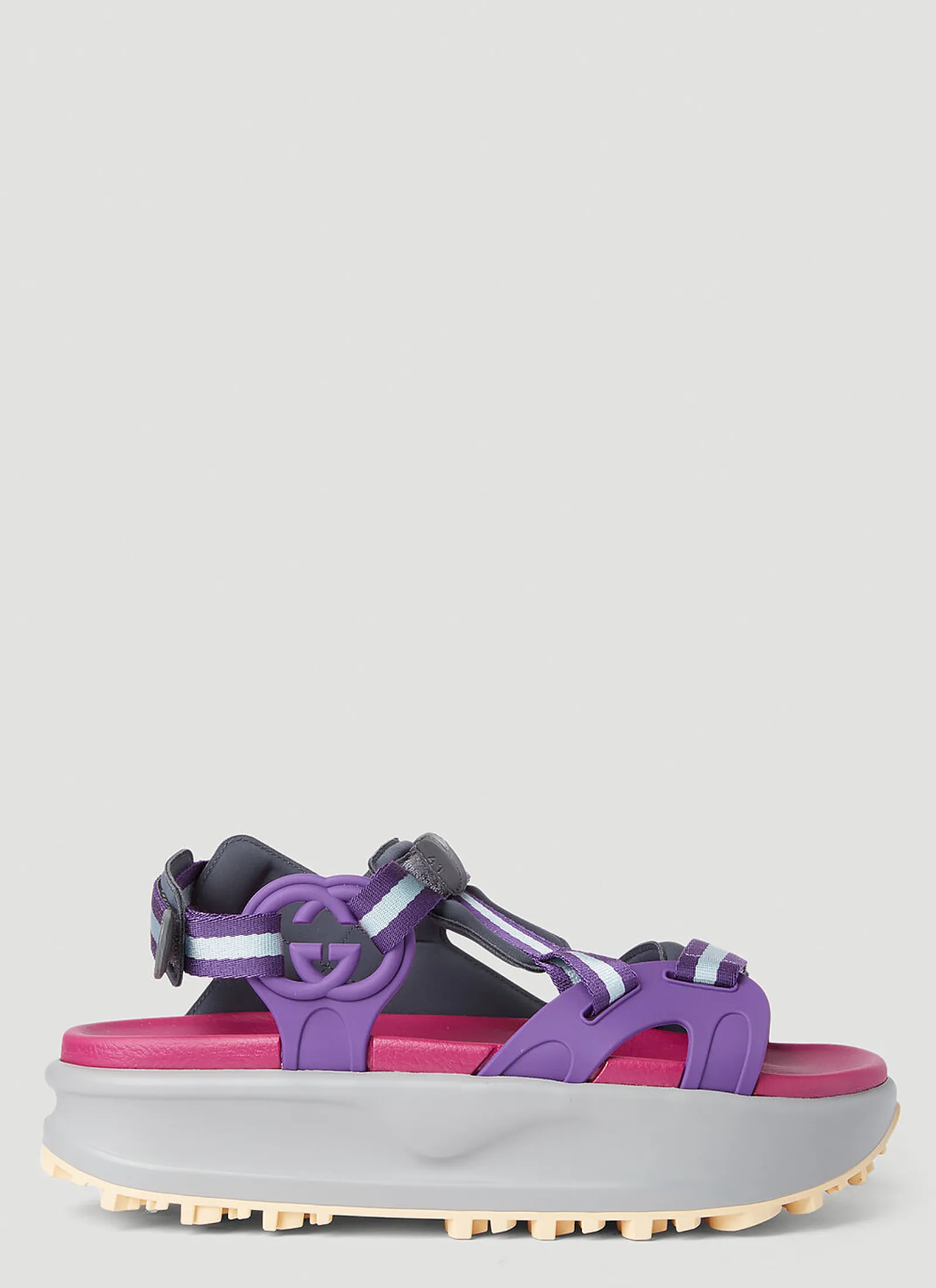 Colour Block Flatform Sandals>Gucci Clearance