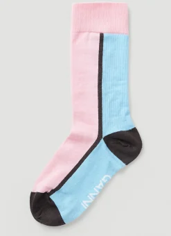 Men GANNI Socks^Colour Block Socks