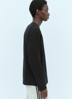 Men Moncler x adidas Originals T-Shirts^Colour-Block Long Sleeve T-Shirt