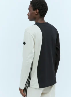 Men Moncler x adidas Originals T-Shirts^Colour-Block Long Sleeve T-Shirt