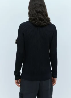 Men Stone Island Knitwear^Compass Patch Knit Sweater