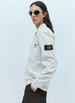 Men Stone Island Shirts^Compass Patch Overshirt