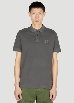 Men Stone Island Polo Shirts^Compass Patch Polo Shirt