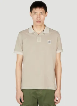 Men Stone Island Polo Shirts^Compass Patch Polo Shirt