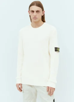Men Stone Island Knitwear^Compass Patch Rib Sweater