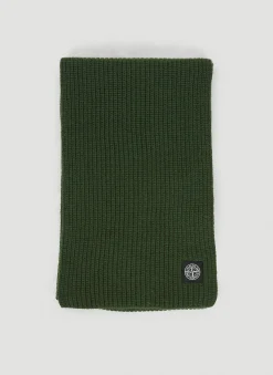 Men Stone Island Scarves^Compass Patch Scarf