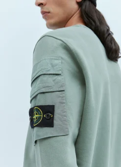 Men Stone Island Sweatshirts^Compass Patch Sweatshirt