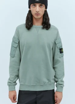 Men Stone Island Sweatshirts^Compass Patch Sweatshirt