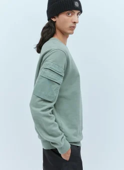 Men Stone Island Sweatshirts^Compass Patch Sweatshirt