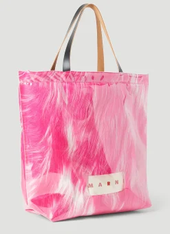 Men Marni Tote Bags^Contained Faux Fur Tote Bag