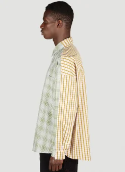 Men Marni Shirts^Contrast Checks Poplin Shirt