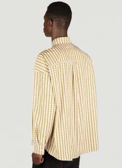 Men Marni Shirts^Contrast Checks Poplin Shirt