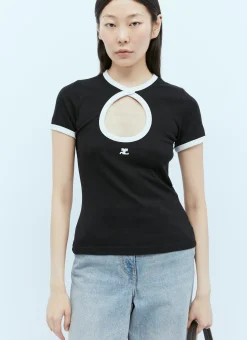 Contrast Circle T-Shirt>Courrèges Sale