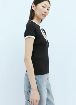 Contrast Circle T-Shirt></noscript>Courrèges Sale