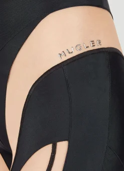 Contrast Cut Out Panel Leggings><noscript><img width=