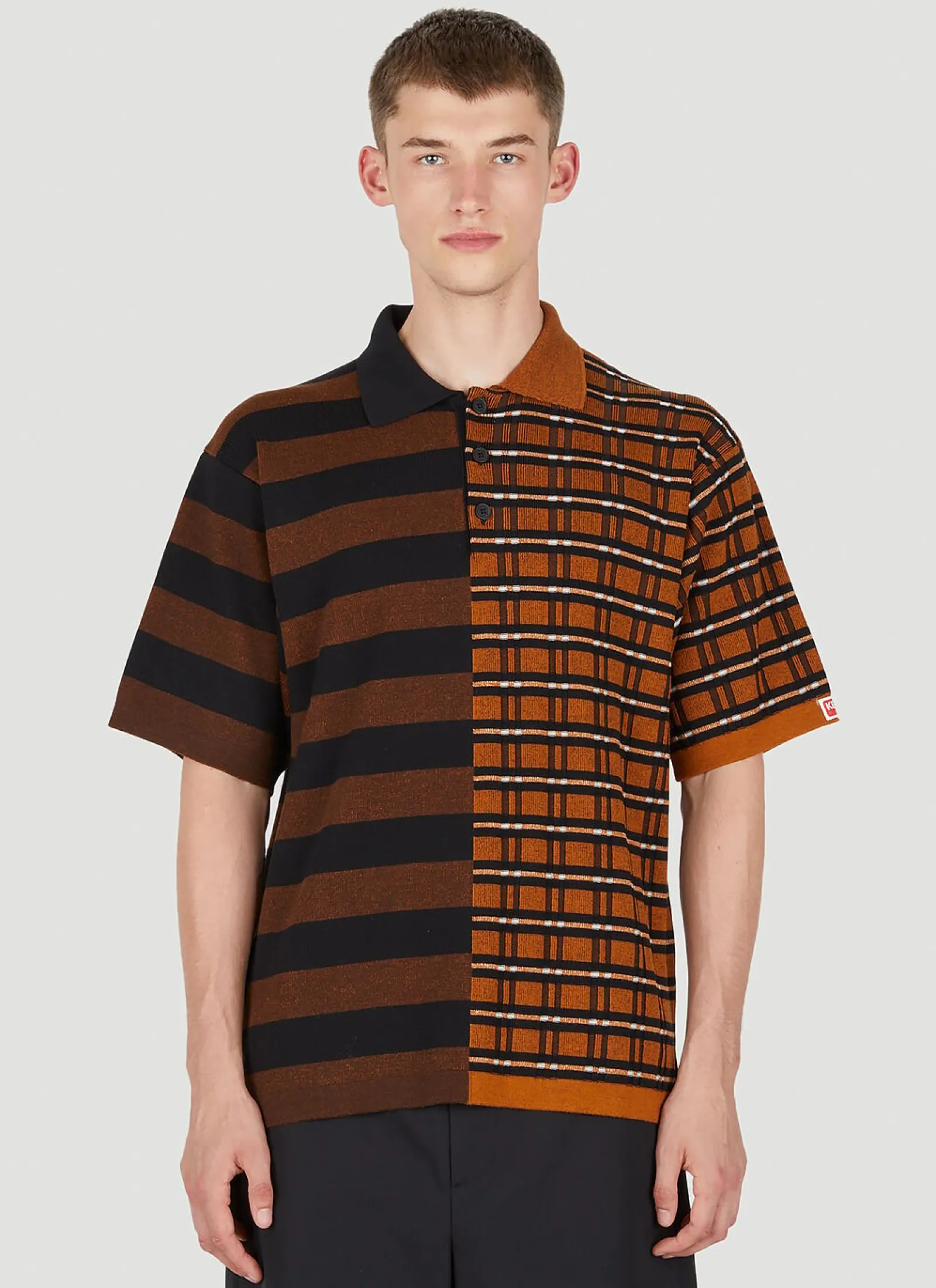 Men Kenzo Polo Shirts^Contrast Panel Polo Shirt