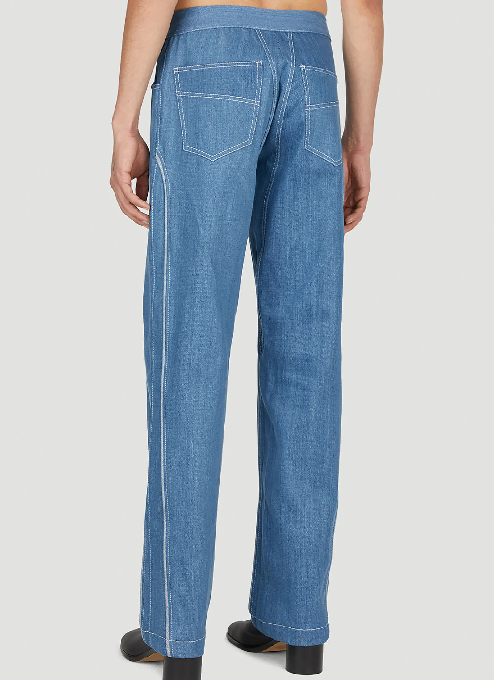 Men Mainline:RUS/Fr.CA/DE Jeans^Contrast Piping Jeans