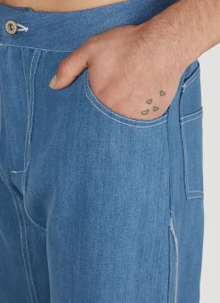 Men Mainline:RUS/Fr.CA/DE Jeans^Contrast Piping Jeans