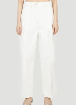 Contrast Topstitching Workwear Jeans>Gucci Outlet