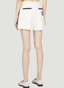 Contrast Trim Shorts><noscript><img width=