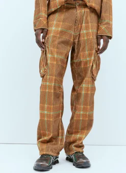 Men ERL Pants^Corduroy Printed Cargo Pants