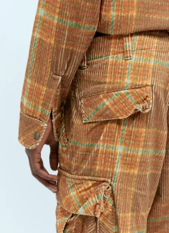 Men ERL Pants^Corduroy Printed Cargo Pants