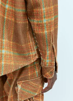 Men ERL Shirts^Corduroy Printed Overshirt