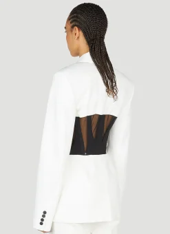 Corset Panel Blazer></noscript>Mugler Online