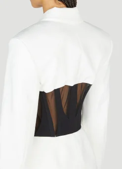 Corset Panel Blazer></noscript>Mugler Online