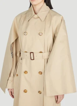 Cotness Double-Breasted Trench Coat></noscript>Burberry New
