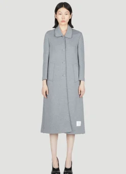 Cotton-Jersey Pea Coat>Thom Browne Sale