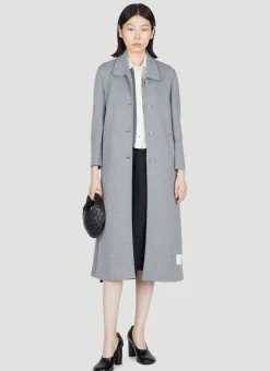 Cotton-Jersey Pea Coat>Thom Browne Sale