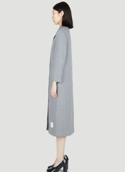 Cotton-Jersey Pea Coat><noscript><img width=