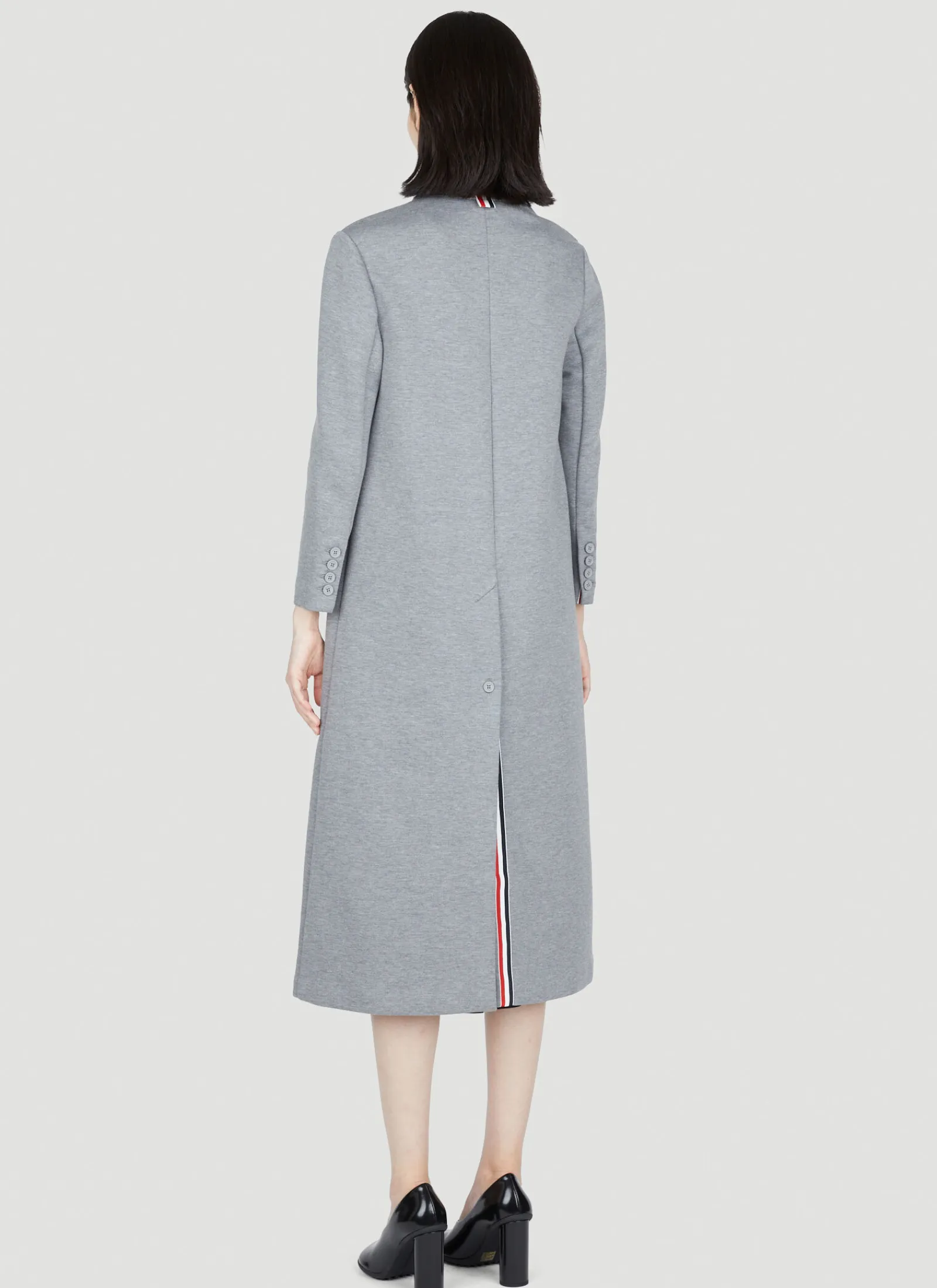 Cotton-Jersey Pea Coat>Thom Browne Sale