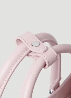 Crinkled Leather Tote Bag><noscript><img width=