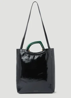 Crinkled Leather Tote Bag>Dries Van Noten Best