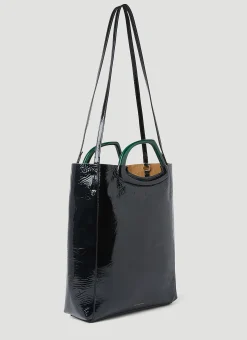 Crinkled Leather Tote Bag>Dries Van Noten Best