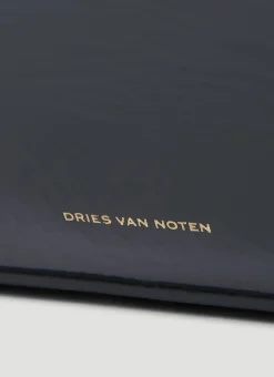 Crinkled Leather Tote Bag><noscript><img width=